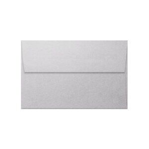 25 A7 Announcement Envelopes, Silver Metallic, 80# text, Square Flap